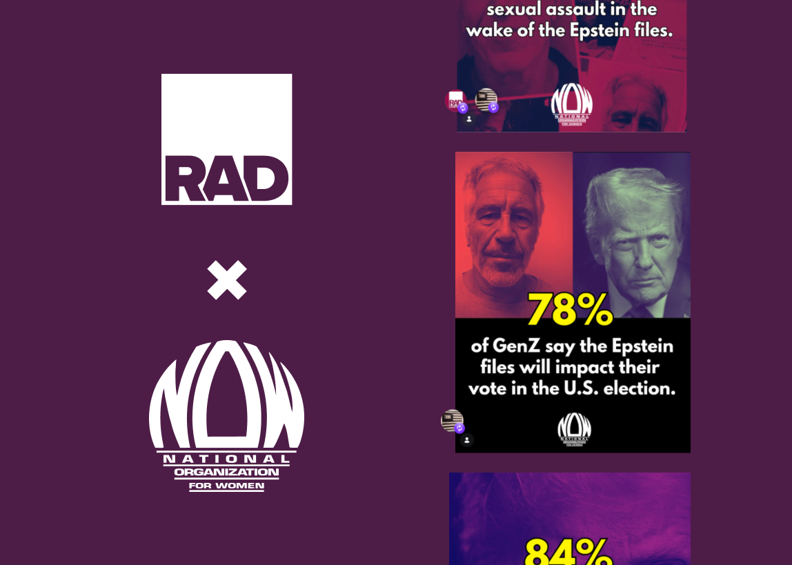 RAD Campaign x National Organization for Women Epstein Poll