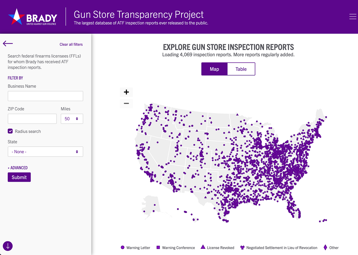 Brady Campaign - Gun Store Transparency - RAD Campaign