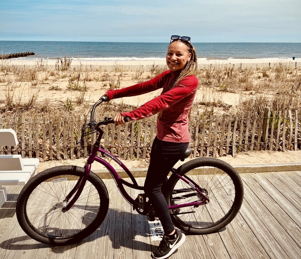 RADster Devon on a bike
